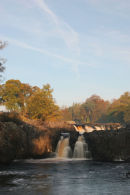 07-3767 Low Force Waterfall in Autumn Teesdale County Durham
